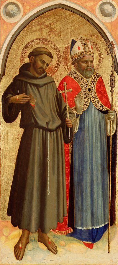 Saint Francis and a Bishop Saint by Fra Angelico